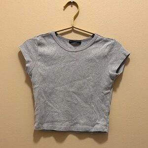 Brandy Melville Gray Crop Top